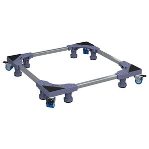 vidaXL Wasmachinesokkel Grijs 66 x 66 x 12 cm Metaal