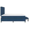vidaXL Boxspringbed met matras met hoofdeinde Blauw 200 x 200 cm Stof
