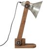 vidaXL Bureaulamp 25 W E27 23x13x52 cm vintage zilverkleurig