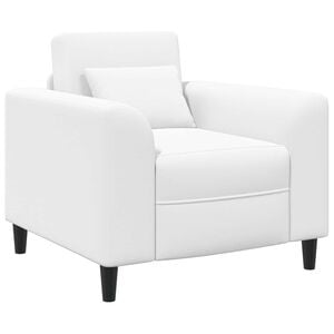 vidaXL Fauteuil Wit Stof