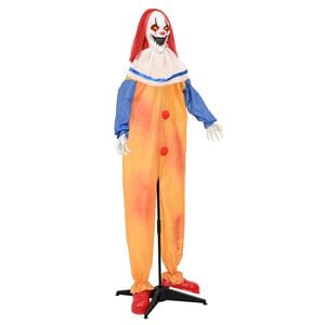 vidaXL Enge clown halloween SPOOKA Geel en Blauw 126,5 x 180 cm