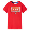 Kindershirt 128 rood