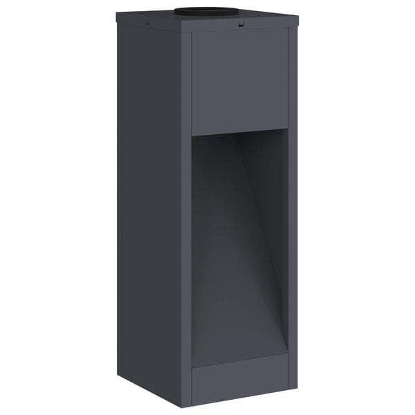 vidaXL Zonne LED Padverlichting 2 pcs Antraciet Koudgewalst staal