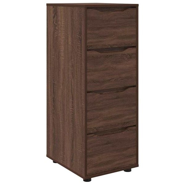 vidaXL Opbergkast Bruin Eiken 40 x 48 x 105 cm Bewerkt hout