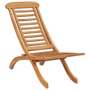vidaXL Opklapbare stoel 50x90x69 cm Massief teakhout