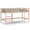 vidaXL Kinderhoogslaper met ladder 90x200 cm massief grenenhout