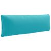 vidaXL Rugkussen PUTTEN 100% Polyester Turquoise 120 x 40 x 15 cm