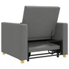 vidaXL Uittrekbaar slaapbank eenpersoons Donkergrijs 90 x 165 x 87 cm