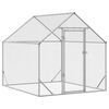 vidaXL Kippenhok Zilver 200 x 170 x 177 cm Gegalvaniseerd staal