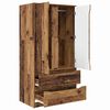 vidaXL Badkamer Kast met lade Oud Hout 79,5 x 49 x 156 cm Bewerkt hout