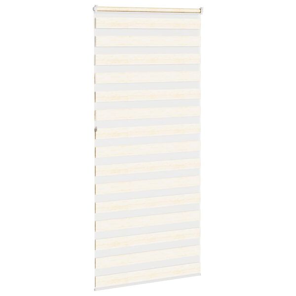 vidaXL Zebra rolgordijn 100x230 cm stofbreedte 95,9 cm marmerbeige