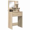 vidaXL Slaapkamer Kaptafels met lade Sonoma Eiken 80 x 39,6 x 135 cm