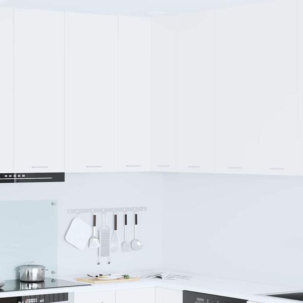 vidaXL Hangkast met opslag Wit 57 x 57 x 100 cm Bewerkt hout