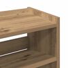 vidaXL Schoenenrek 60x25x62 cm bewerkt hout artisanaal eikenkleur
