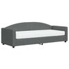 vidaXL Slaapbank met matras 80x200 cm stof donkergrijs