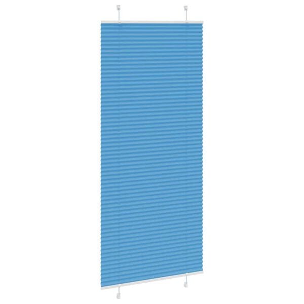 vidaXL Plissé rolgordijn 85x200 cm stofbreedte 84,4 cm polyester blauw