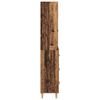 vidaXL Hoge kast met lade Oud Hout 69,5 x 32,5 x 180 cm Bewerkt hout