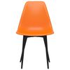 vidaXL Eetkamerstoelen 6 st PP oranje