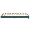 vidaXL Bedframe zonder matras 200x220 cm fluweel donkergroen