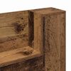 vidaXL Hoofdbord met plank Oudhout 120 x 15 x 103,5 cm Bewerkt hout