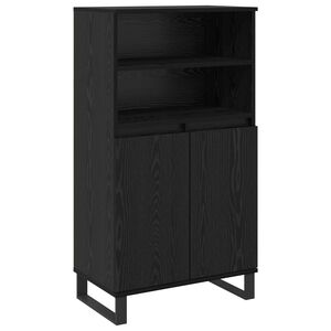 vidaXL Highboard Zwart 60 x 36 x 110 cm Bewerkt hout