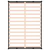 vidaXL Bedframe massief hout zwart 160x200 cm