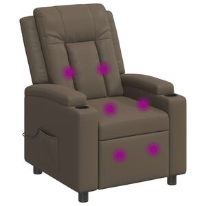vidaXL Massage-relaxstoel Grijs 75 x 95 x 100 cm Stof