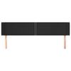 vidaXL Hoofdbord met randen 163x16x78/88 cm kunstleer zwart