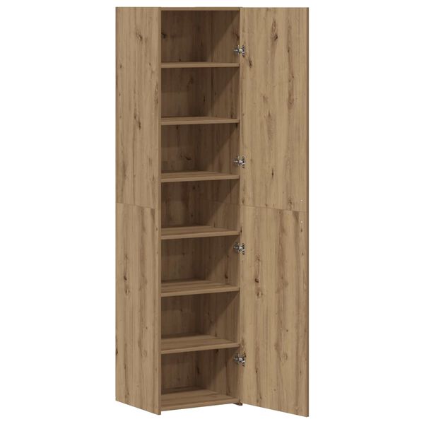 vidaXL Hoge kast 2 pcs Artisan Eiken 45 x 42,5 x 185 cm