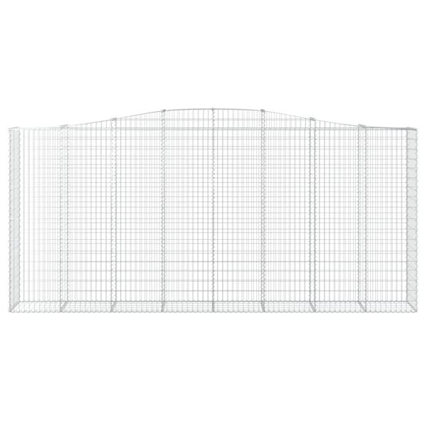 vidaXL Schanskorven 5 st gewelfd 400x50x180/200 cm ijzer