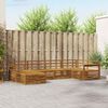 vidaXL Buiten bankenset 6 pcs Naturel