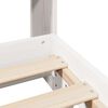 vidaXL Bedframe zonder matras massief grenenhout wit 160x200 cm