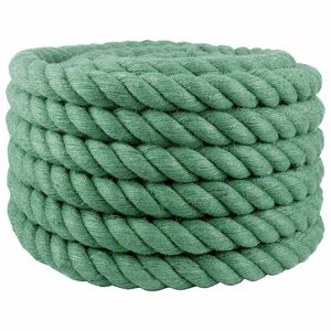 vidaXL Jute Touw Groen 100% Tossa jute