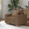 vidaXL Fauteuil Bruin 60 cm Stof