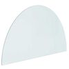 vidaXL Vuurplaats Glazen Plaat Doorzichtig 1000 x 600 mm Glas