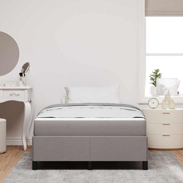 vidaXL Boxspringbed Taupe 120 x 190 cm Stof