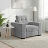 vidaXL Fauteuil 100x78x80 cm fluweel lichtgrijs