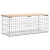 vidaXL Tuinbank Schanskorfontwerp 103x44x42 cm massief grenenhout