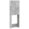 vidaXL Toiletkast DELFT Betongrijs 66 x 25,5 x 190 cm Bewerkt hout