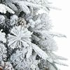 vidaXL Kunst Kerstboom met Geveerde Takken, Sneeuw Bedekt Wit 120 cm