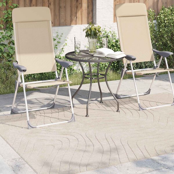 vidaXL Vloerkleden Rechthoekig PALMERAS Beige 230 x 160 cm Polyester