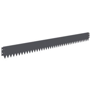 vidaXL Gazonrand 30 st 103 x 10 cm Staal Antraciet