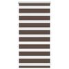 vidaXL Zebra rolgordijn 40,9x100 cm stofbreedte 36,7 cm koffiebruin