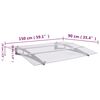 vidaXL Deurluifel 150x90 cm PET zilverkleurig en transparant