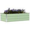 vidaXL Plantenbak Groen 160 x 80 x 45 cm Staal