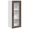 vidaXL Wandglas cabinet PORTO Bruin Eiken 40 x 31 x 100 cm