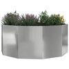vidaXL Plantenbak Zilver 120 x 120 x 50 cm Gegalvaniseerd staal