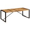 vidaXL Eettafel 220x100x75 cm massief mangohout