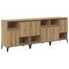 vidaXL Dressoirs 3 st Artisan Eiken 60 x 35 x 70 cm Bewerkt hout