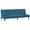 vidaXL 2-delige Loungeset met kussens fluweel blauw